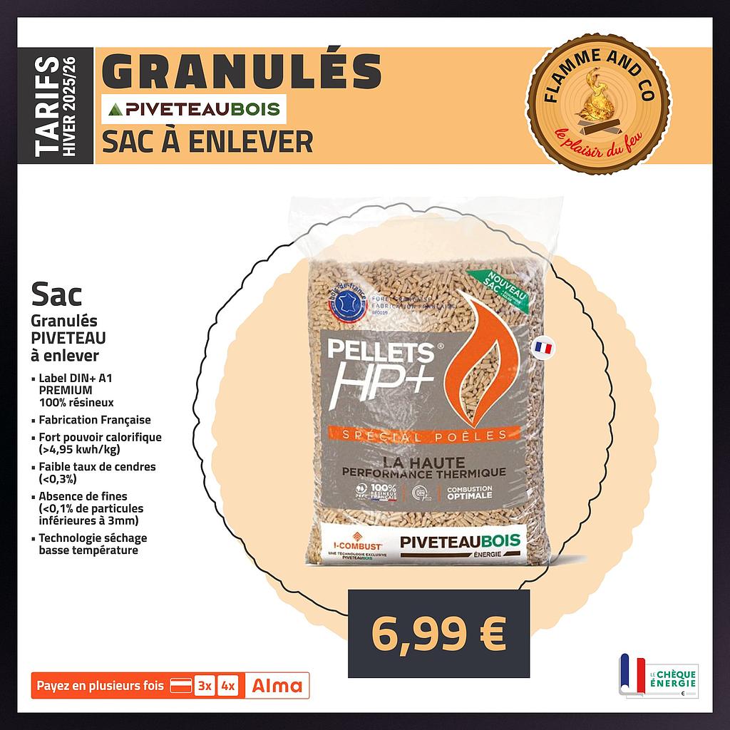 Sac granulés de 15 kg Piveteau unité