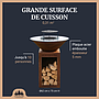 Lou provençau rond diam 62cm - Brasero plancha en acier corten avec rangement bûches - grille et stop food inclus
