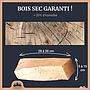 Box bois fendu 30cm 2m3 livré
