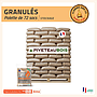 72 sacs granulés Piveteau stockés 10 mois